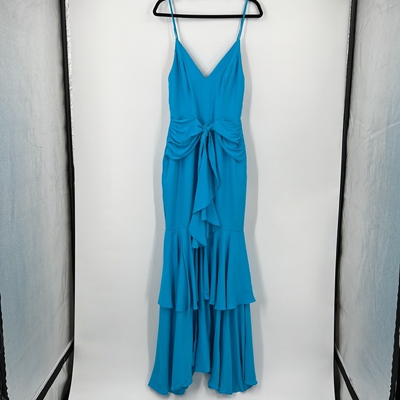 PatBO Bo Maxi Dress in Bright Turquoise - Picture 4 of 11